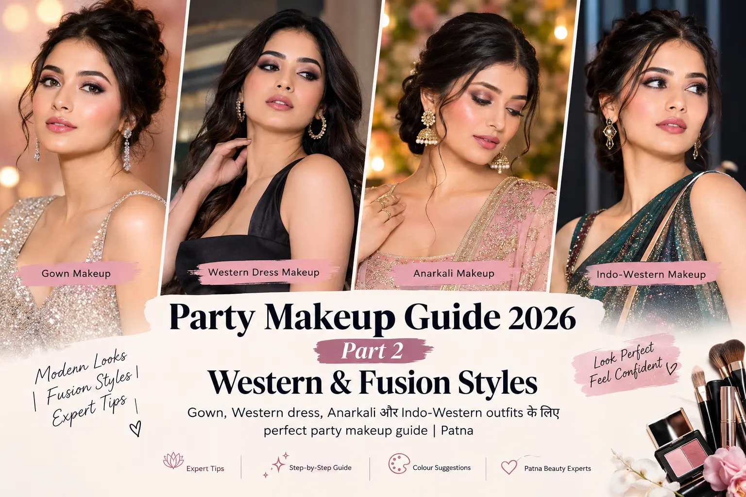 Party Makeup for Gown, Western & Indo-Western Outfits